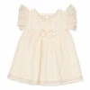 Izabo Lurex Dress Ecru Louis Louise Fashion Baby