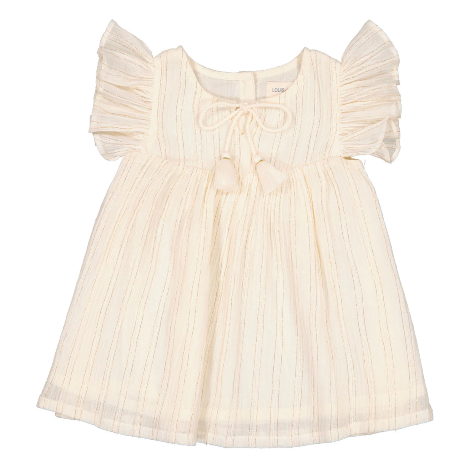 Izabo Lurex Dress Ecru Louis Louise Fashion Baby 1 Izabo Lurex Dress Ecru Louis Louise Fashion Baby