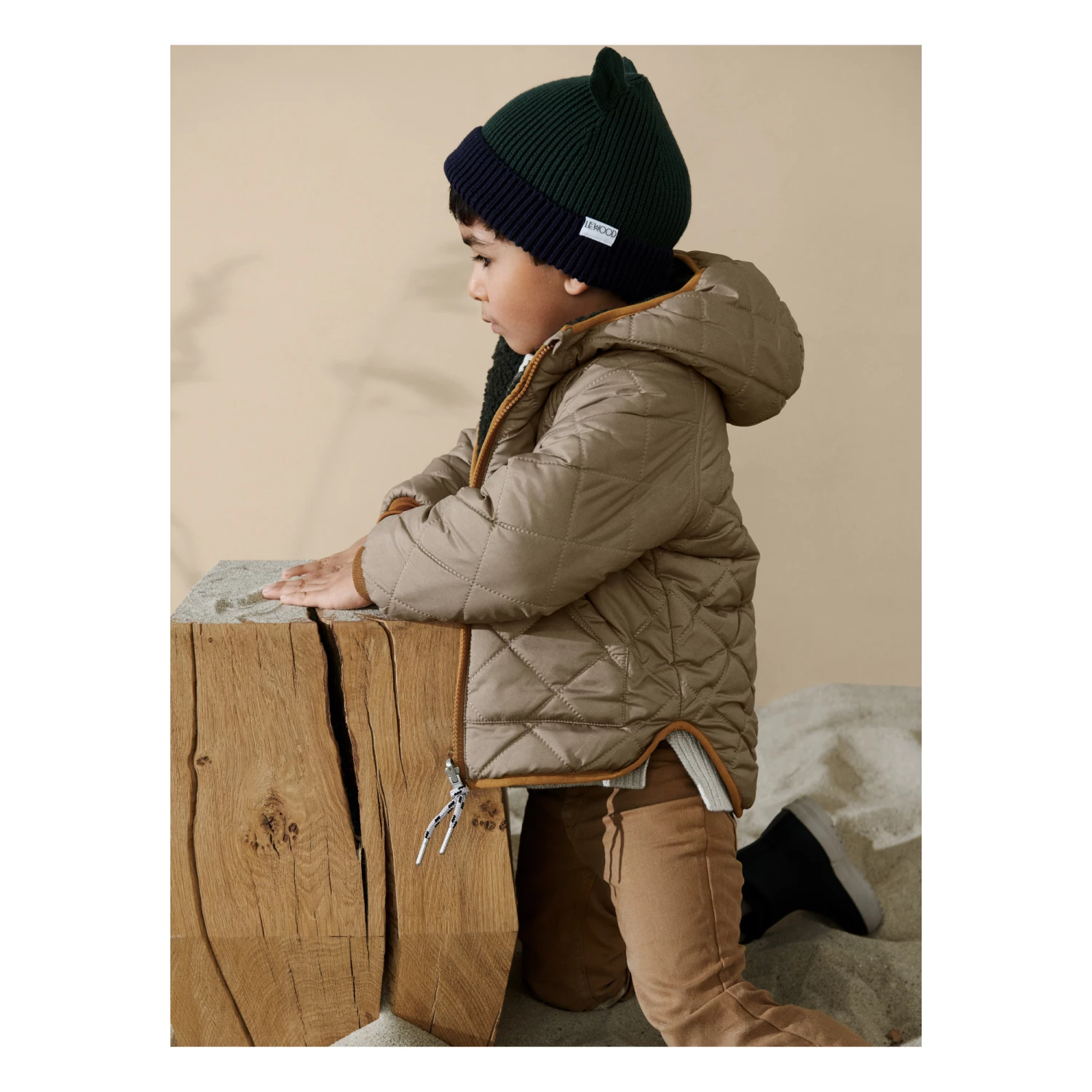 Jackson Recycled Polyester Reversible Jacket Khaki Liewood Fashion Baby, Children 3 Jackson Recycled Polyester Reversible Jacket Khaki Liewood Fashion Baby, Children - Image 3