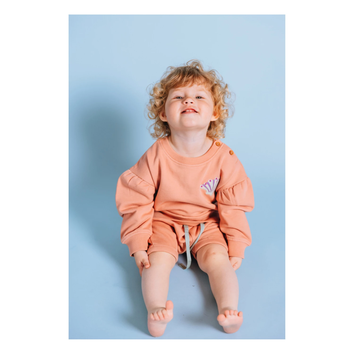 Jini Organic Cotton Sweatshirt Dusty Pink Soft Gallery Fashion Baby 2 Jini Organic Cotton Sweatshirt Dusty Pink Soft Gallery Fashion Baby - Image 2