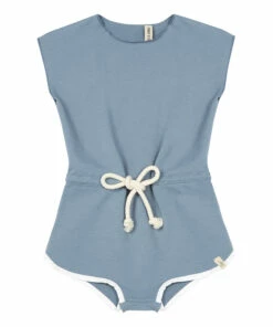 Joa Terry Cloth Organic Jumpsuit Blue Bonnie & The Gang Fashion Baby, Children
