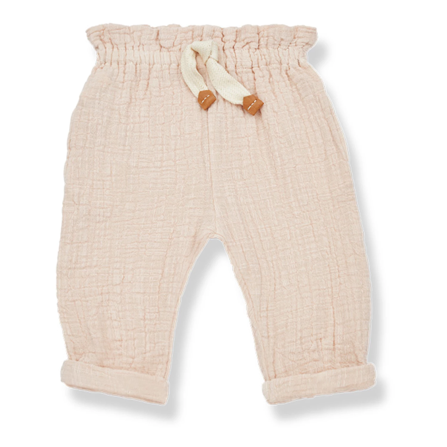 Joana Double Cotton Muslin Trousers Pale pink 1+ in the family Fashion Baby, Children 1 Joana Double Cotton Muslin Trousers Pale pink 1+ in the family Fashion Baby, Children