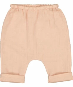 Jungle Organic Cotton Muslin Harem Pants Pale pink Louis Louise Fashion Baby