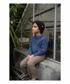 Juri Recycled Knit Leggings Taupe brown Matona Fashion Baby, Children -Baby Tops Elegant Store juri recycled knit leggings taupe brown matona fashion baby children 3