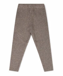 Juri Recycled Knit Leggings Taupe brown Matona Fashion Baby, Children -Baby Tops Elegant Store juri recycled knit leggings taupe brown matona fashion baby children 5