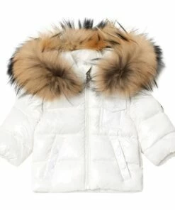 K2 Fur Down Jacket Ecru Moncler Fashion Baby, Children