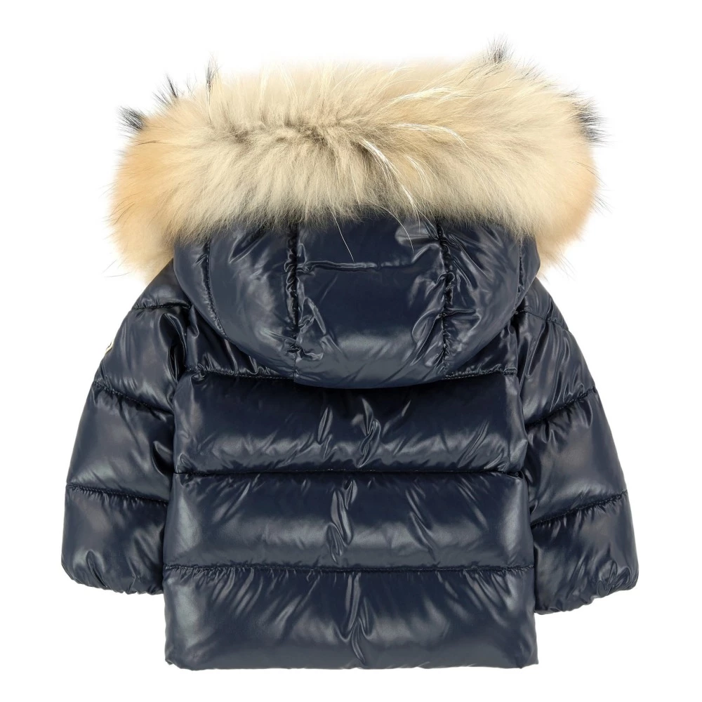 K2 Fur Down Jacket Navy blue Moncler Fashion Baby, Children 2 K2 Fur Down Jacket Navy blue Moncler Fashion Baby, Children - Image 2