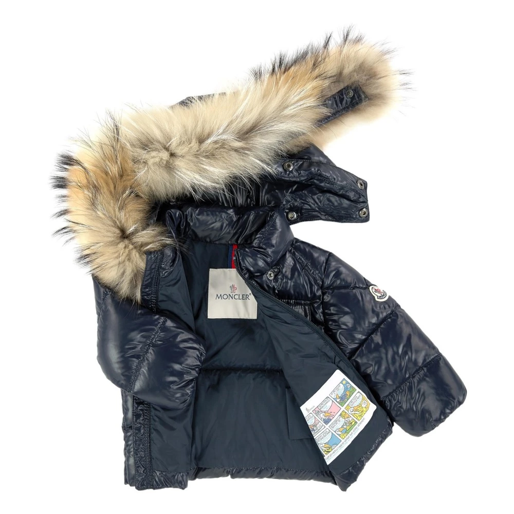 K2 Fur Down Jacket Navy blue Moncler Fashion Baby, Children 3 K2 Fur Down Jacket Navy blue Moncler Fashion Baby, Children - Image 3