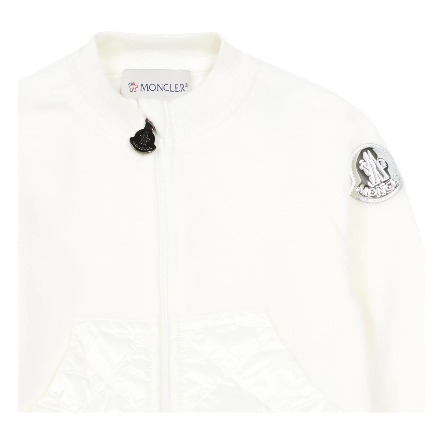 Knitted Playsuit Ecru Moncler Fashion Baby, Children 2 Knitted Playsuit Ecru Moncler Fashion Baby, Children - Image 2