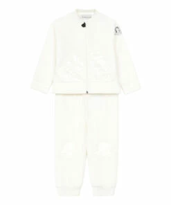 Knitted Playsuit Ecru Moncler Fashion Baby, Children