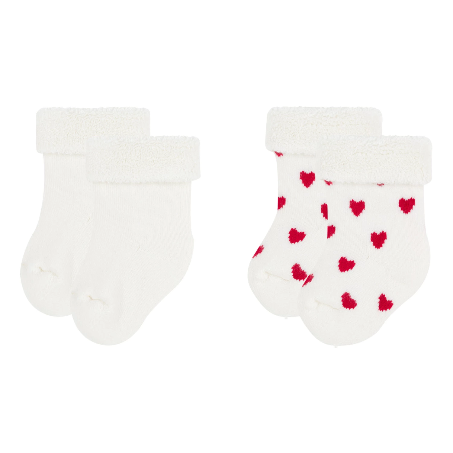 Knitted Socks - Set of 2 White Petit Bateau Fashion Baby 1 Knitted Socks - Set of 2 White Petit Bateau Fashion Baby