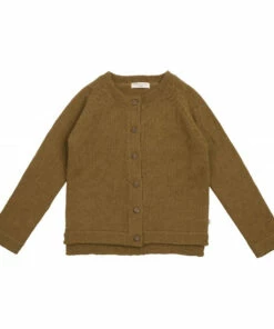 Kobenhavn Alpaca Wool Cardigan Brown Minimalisma Fashion Baby, Children