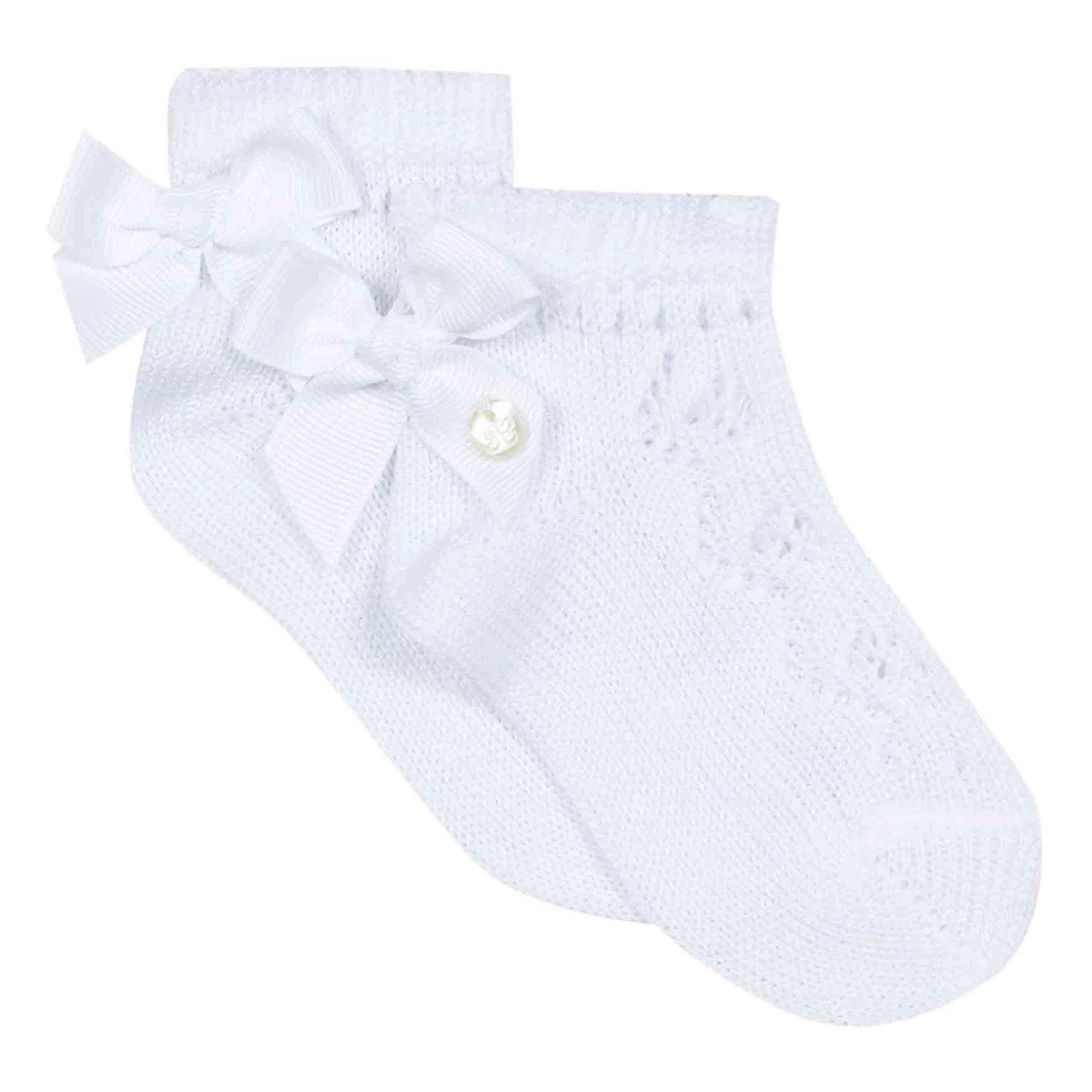 Lace Bow Socks White Tartine et Chocolat Fashion Baby 1 Lace Bow Socks White Tartine et Chocolat Fashion Baby