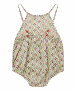 Lavendula Romper & Bonnet Set Ecru Caramel Fashion Baby -Baby Tops Elegant Store lavendula romper bonnet set ecru caramel fashion baby 3