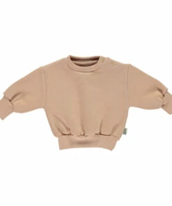 Leatherleaf Polar Fleece Sweatshirt Poudre Organic Fashion Baby, Children