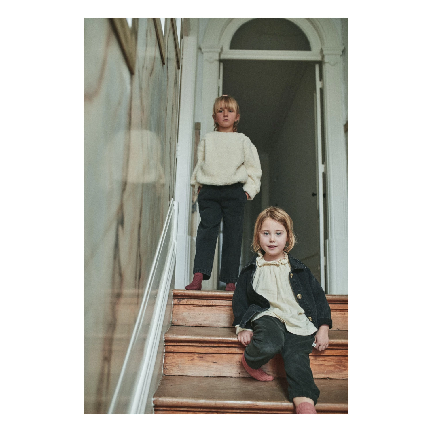 Leatherleaf Sherpa Sweatshirt Cream Poudre Organic Fashion Baby, Children 2 Leatherleaf Sherpa Sweatshirt Cream Poudre Organic Fashion Baby, Children - Image 2