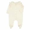 Lemon Jersey Footed Pyjamas Ecru Louis Louise Fashion Baby