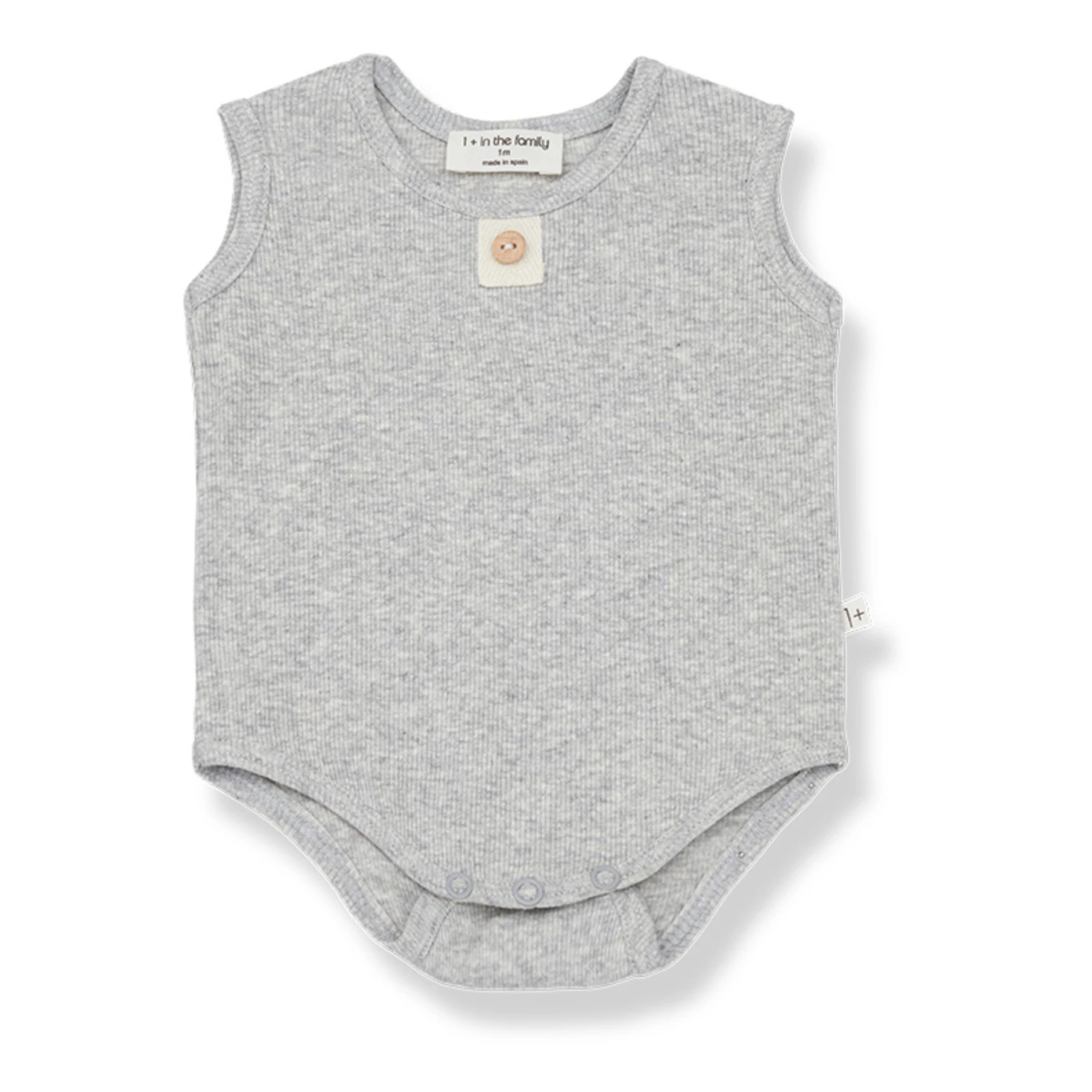 Leni Babygrow Grey 1+ in the family Fashion Baby 1 Leni Babygrow Grey 1+ in the family Fashion Baby