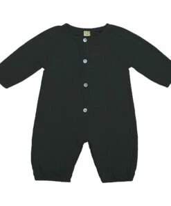 Leni Buttoned Playsuit Dark Grey S021 Numero 74 Fashion Baby
