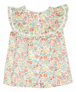 Liberty Dress Ecru Tartine et Chocolat Fashion Baby -Baby Tops Elegant Store liberty dress ecru tartine et chocolat fashion baby 4