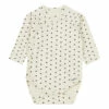 Lierre Organic Cotton Heart Babygrow White Poudre Organic Fashion Baby