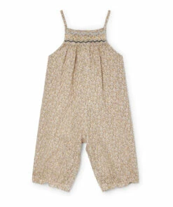 Lilisy Exclusive Liberty Print Overalls Yellow Bonpoint Fashion Baby