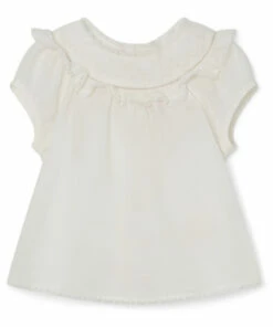 Line Blouse Ecru Bonpoint Fashion Baby