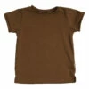 Linen and Organic Cotton T-shirt Chocolate Minimalisma Fashion Baby, Children