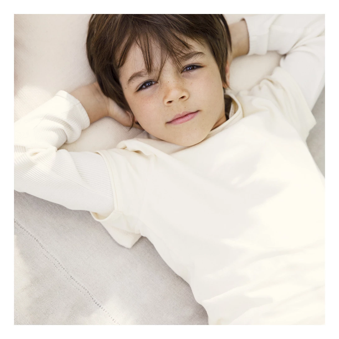 Linen and Organic Cotton T-shirt Cream Minimalisma Fashion Baby, Children 3 Linen and Organic Cotton T-shirt Cream Minimalisma Fashion Baby, Children - Image 3