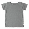 Linen and Organic Cotton T-shirt Grey Minimalisma Fashion Baby, Children