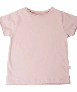 Linen and Organic Cotton T-shirt Pale pink Minimalisma Fashion Baby, Children