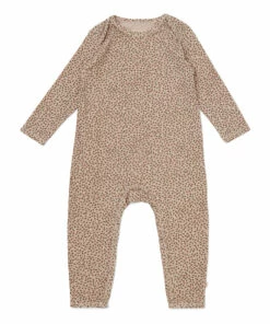 Little Flowers Basic Organic Cotton Jumpsuit Pink Konges Slojd Fashion Baby