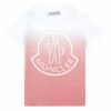 Logo T-shirt Pink Moncler Fashion Baby
