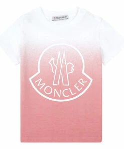 Logo T-shirt Pink Moncler Fashion Baby