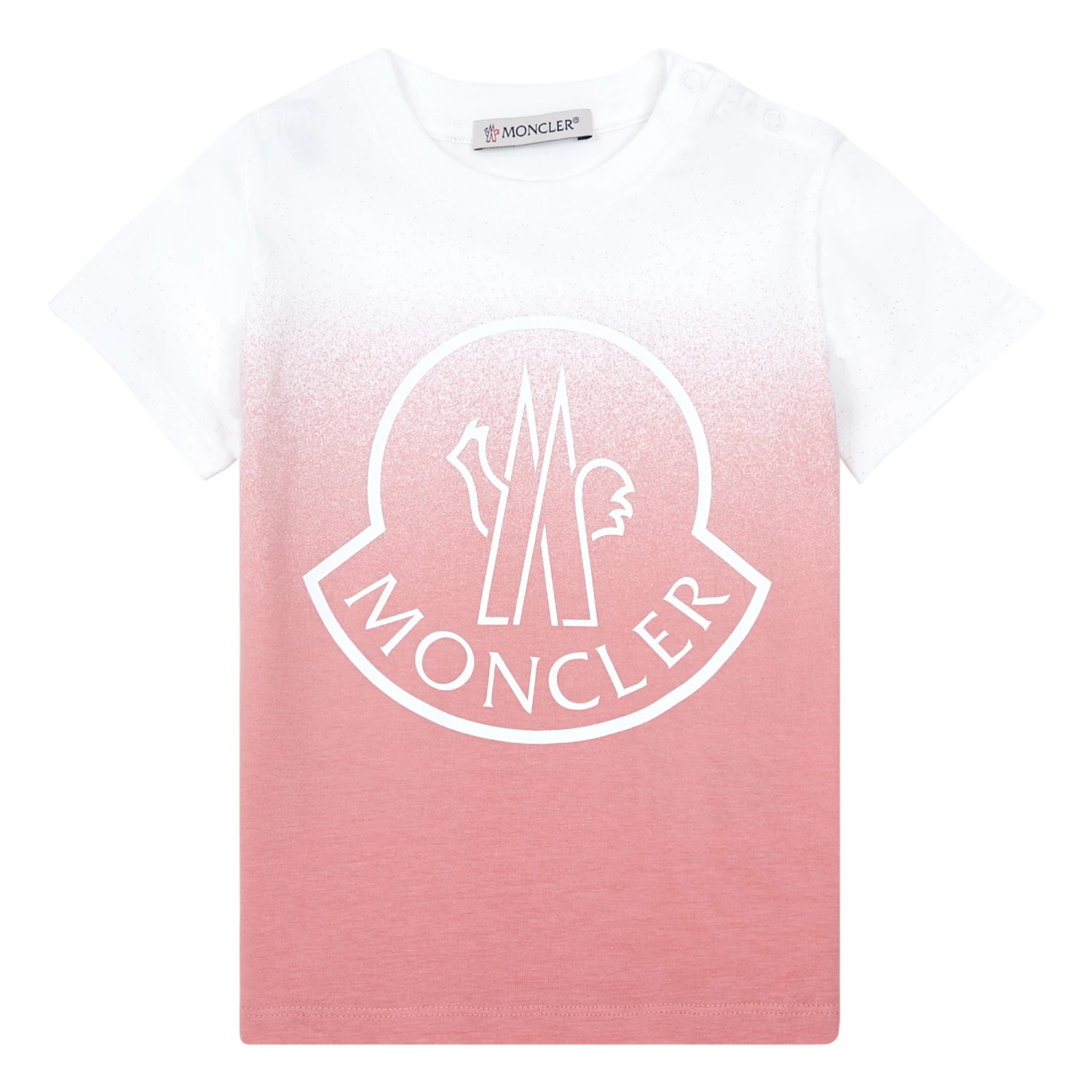 Logo T-shirt Pink Moncler Fashion Baby 1 Logo T-shirt Pink Moncler Fashion Baby