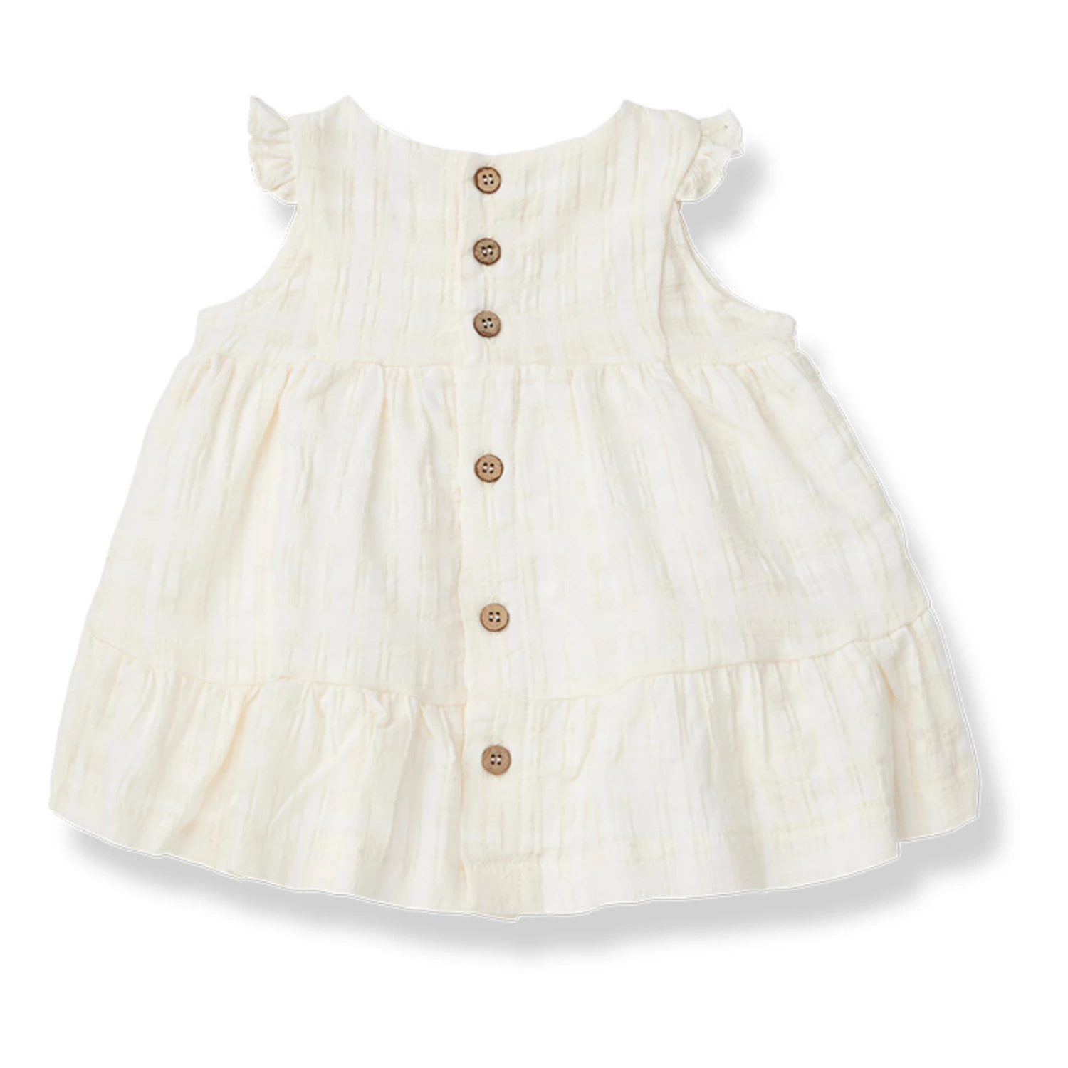 Loles Cotton Crepe Dress Off white 1+ in the family Fashion Baby, Children 2 Loles Cotton Crepe Dress Off white 1+ in the family Fashion Baby, Children - Image 2