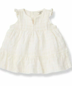 Loles Cotton Crepe Dress Off white 1+ in the family Fashion Baby, Children