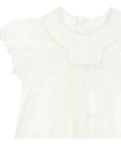 Lotti Embroidered Romper Ecru Bonpoint Fashion Baby -Baby Tops Elegant Store lotti embroidered romperlotti embroidered romper ecru bonpoint fashion baby 1