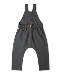 Lou Linen Overalls Charcoal grey Matona Fashion Baby, Children -Baby Tops Elegant Store lou linen overalls charcoal grey matona fashion baby children 11
