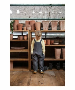 Lou Linen Overalls Charcoal grey Matona Fashion Baby, Children -Baby Tops Elegant Store lou linen overalls charcoal grey matona fashion baby children 5