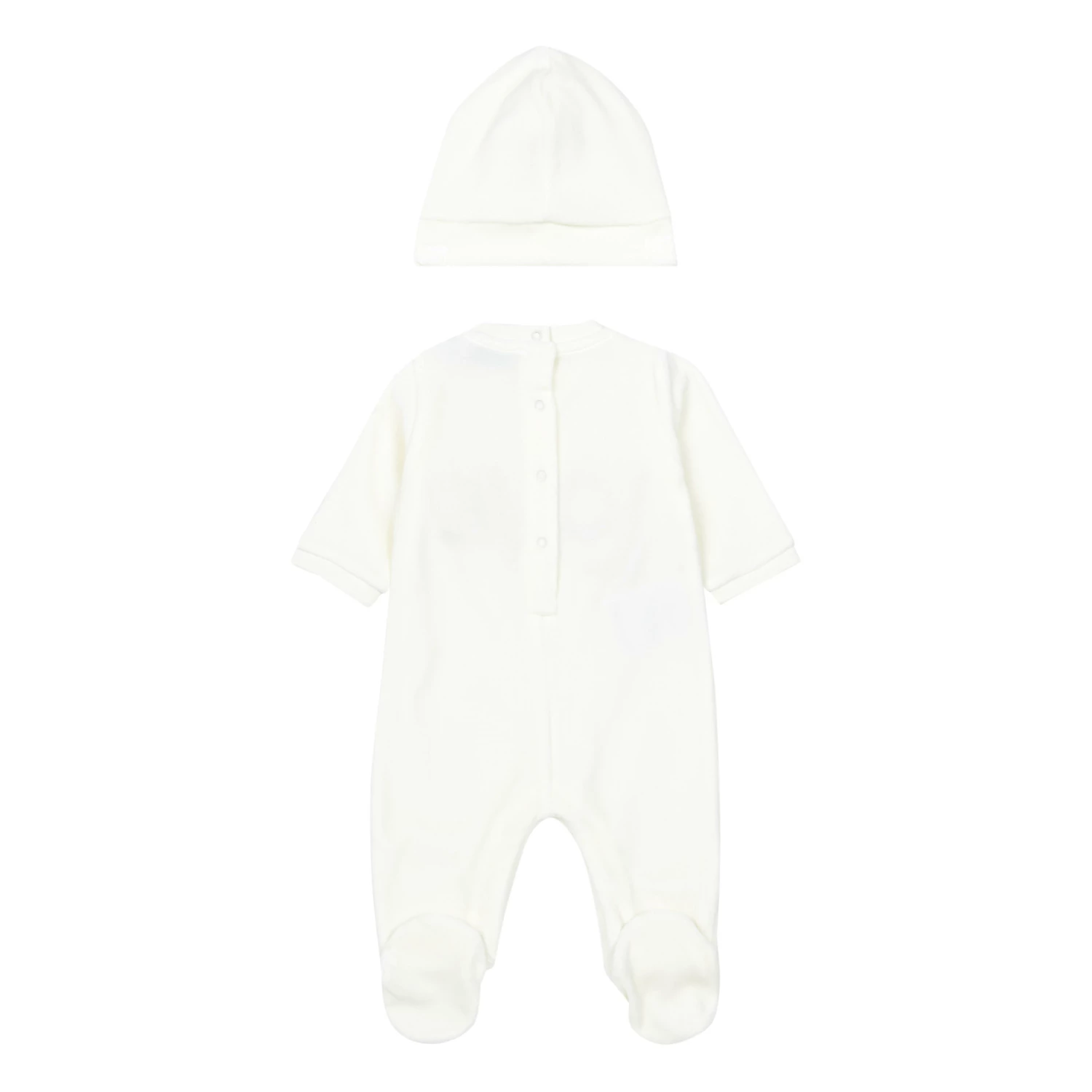 Love Newborn Ensemble Ecru Moncler Fashion Baby 2 Love Newborn Ensemble Ecru Moncler Fashion Baby - Image 2