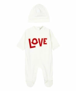 Love Newborn Ensemble Ecru Moncler Fashion Baby