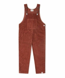 Luka Organic Cotton Corduroy Overalls Brick red Matona Fashion Baby, Children