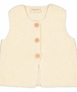 Lulu Purl Knit Vest Ecru Louis Louise Fashion Baby