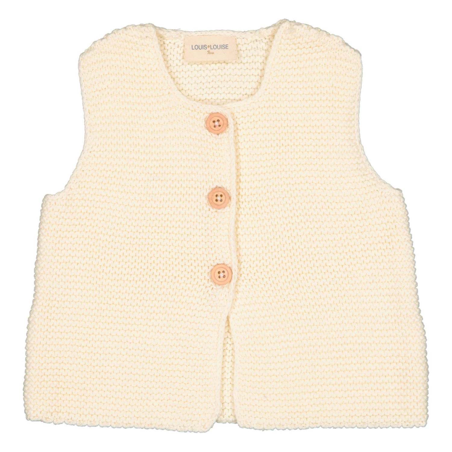 Lulu Purl Knit Vest Ecru Louis Louise Fashion Baby 1 Lulu Purl Knit Vest Ecru Louis Louise Fashion Baby