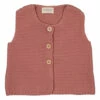 Lulu Purl Knit Vest Terracotta Louis Louise Fashion Baby