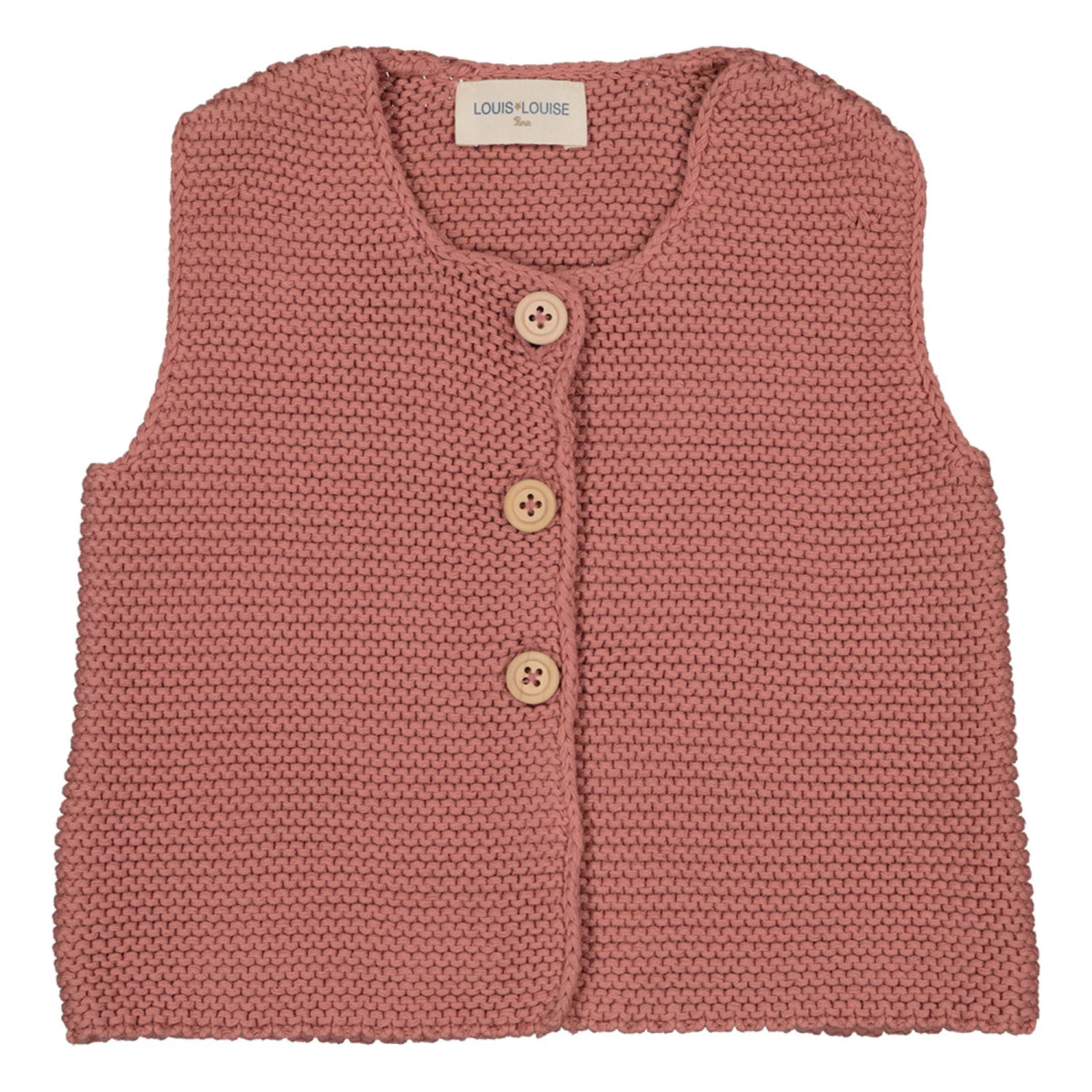 Lulu Purl Knit Vest Terracotta Louis Louise Fashion Baby 1 Lulu Purl Knit Vest Terracotta Louis Louise Fashion Baby