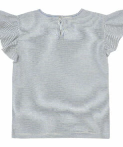 Lurex Striped T-shirt Blue Zhoe & Tobiah Fashion Baby, Children -Baby Tops Elegant Store lurex striped t shirt blue zhoe tobiah fashion baby children 1