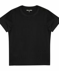 Lyocell Basic T-shirt Black Mini Rodini Fashion Baby, Children