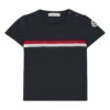 Maglia Buttoned T-Shirt Navy blue Moncler Fashion Baby, Children